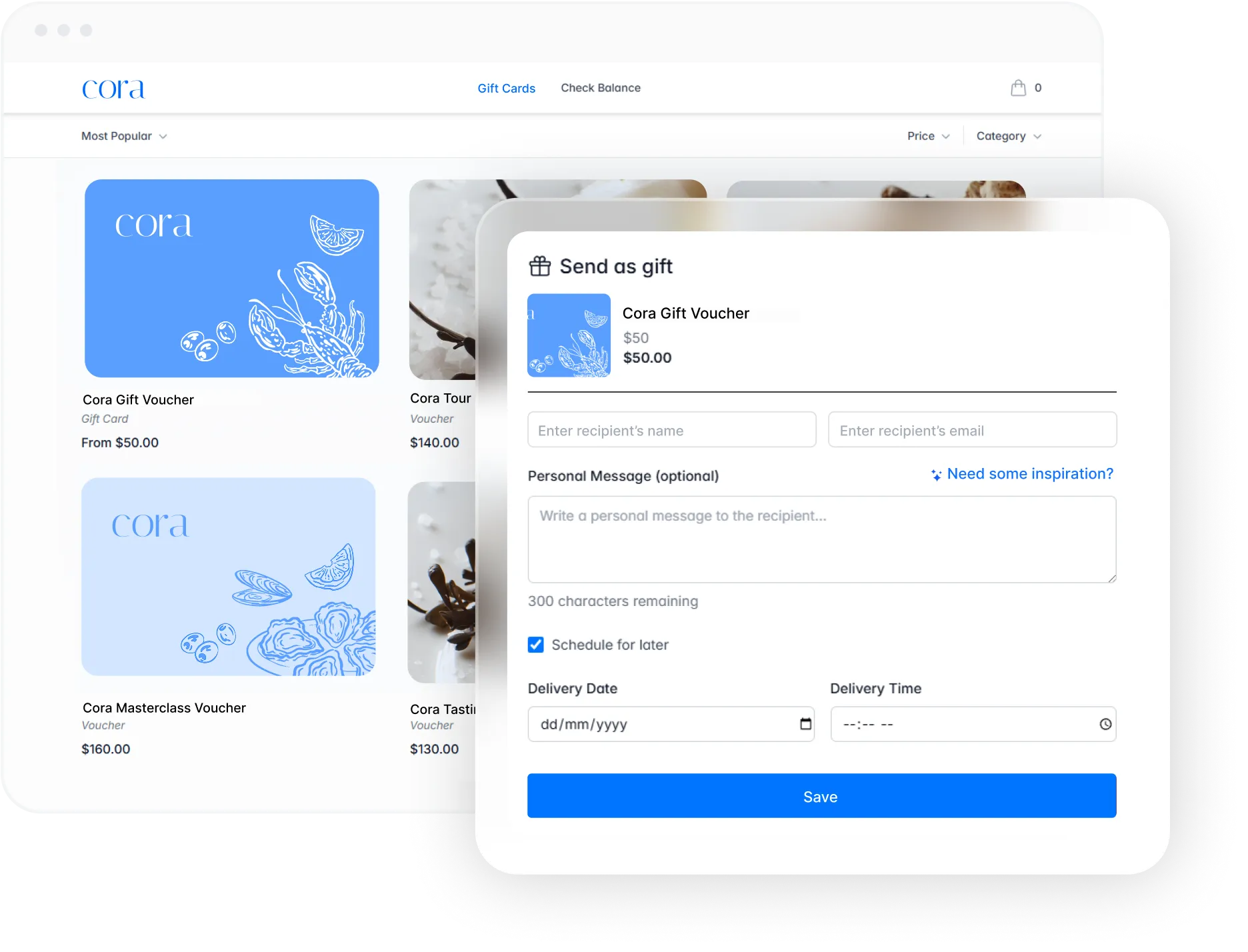 Sell gift cards online