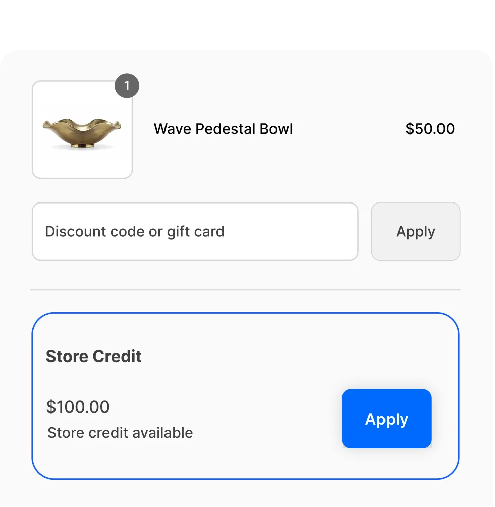 Store credit
