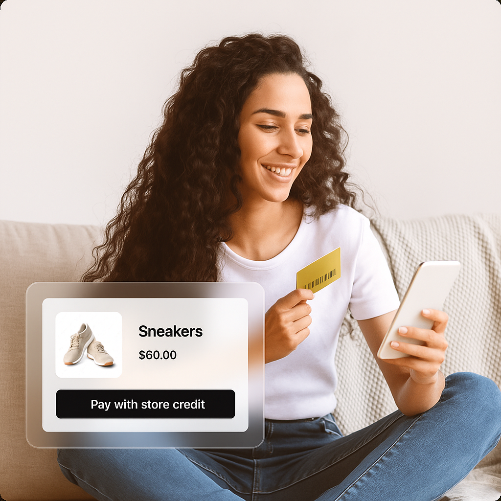Wrapped store credit gift card payment instore and online-1